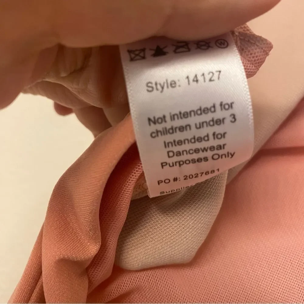 Dance Costume lyrical pink peach maxi dress Just Around Riverbend 14127 LC child